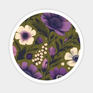 Purple Flowers Magnet